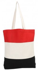 Tri-colour Tote Bag