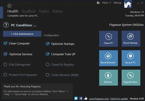 Pegasun System Utilities 8.4